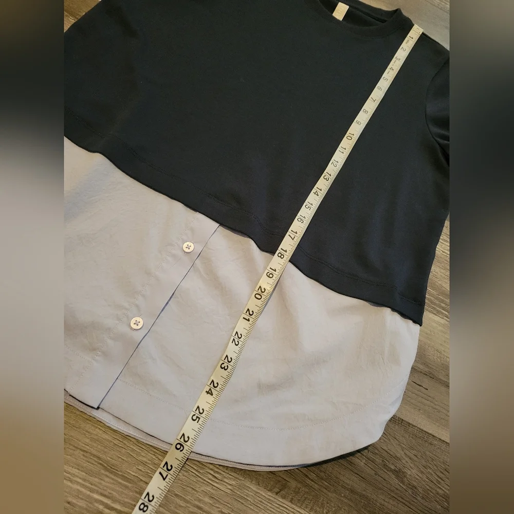 Athleta Women Gallery Top 2.0 Long Sleeve Navy Quarry Blue XS - Picture 9 of 12